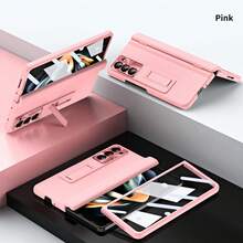 Galaxy ZFold3/ZFold4/ZFold5/ZFold6/ZFold7 Phone Case, Full Body Protection, Integrated Case & Screen Protector, Hinge Protection, Metal Lens Protection Ring Design, With Tempered Glass - Multicolor - View 11