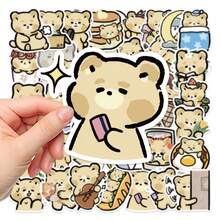 40pcs Cute Kawaii Cartoon Bear Series Stickers, Suitable For Scrapbooking, Diaries, Laptops, Water Bottles, Cars, Etc. Faith-Based Design With Positive Messages, Great Gift - 40pcs/pack - View 3