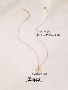 1件装时尚不锈钢项链，女士蜜蜂吊坠项链，日常装饰饰品 - 項鍊 - 查看 2