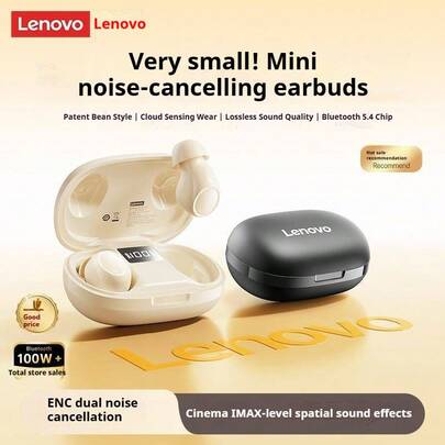  Lenovo EA289 TWS Earbuds - ENC Noise Canceling, 3100mAh Long Battery, IPX4 Waterproof For Sports/Work/Commute