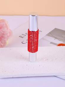 1pc 10ml Refillable Perfume Bottle With Rhinestone Dual-Head Spray & Roll-On Design, Empty Cosmetic Container For Travel - View 16