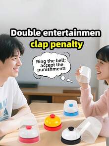 1pc Adult Quick-Answer Ring-Bell Game, Drinking Game, Buzzer Cup Fun Game, Two-Person Entertainment Ring-Bell Game, Interesting Adult Tabletop Game, Punishment: Slapping Face, Drinking, Suitable For Bar Party Entertainment - Multiple Styles - View 3