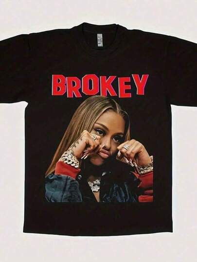 Camiseta unisex de algodón puro, LattoAlyssaMichelleStephensEstadounidenseRaperGráficoCamiseta-NegritaBROKEYEImprimir&RetratoDiseño,100%Algodónsm,UnisexoInformalCortoMangaTeeParaHombres&Mujeres,Para todas las estacionesComodidad,MáquinaLavables,,blusasparamujer,blusasparamujerfiesta,playerasdemujer,blusascasualesparadama,sudaderas,camisasdemujer,ropademujer,blusasbonitas,ofertasyliquidacionesropamujer,motfmujerpremium,elegantemujer,camisetasparahombre, manfinityhombre,playerasdehombrecasual,playerasparahombre,dazyhombre,streetwear,cosasparahombre,playerasnegras WQQS