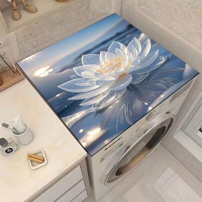 1pc Multi-Functional Washing Machine Pad - Scratch-Resistant, Moisture-Absorbing, Durable Washing Machine And Refrigerator Protector Pad, Suitable For Laundry Room, Kitchen Countertop, Dishwasher Easy-Clean Surface, Fits Washing Machines, Modern Home Decor Design, Prevents Scratches And Spills