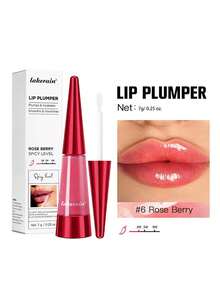 Huyu唇彩油，蕴含辣椒提取物，瞬间抚平唇纹，丰盈双唇，超级保湿滋养唇彩，唇彩精华，唇彩保湿油，丰盈亮泽唇彩，微针效果，玻璃水润气垫唇彩——每个季节女生必备 - Honey - 查看 15