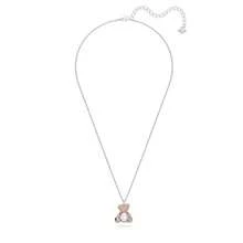 SWAROVSKI TEDDY 可愛浪漫泰迪粉小熊項鍊鎖骨鏈項鍊女女友禮物聖誕節禮物情人節禮物七夕禮物生日禮物女友禮物 - 淺粉色 - 查看 8