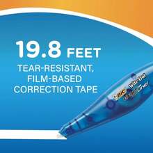 BIC Wite-Out Brand Exact Liner Correction Tape, 19.8 Feet, 4-Count Pack Of White Correction Tape, Fast, Clean And Easy To Use Tear-Resistant Tape Office Or School Supplies - 方形 - 查看 7