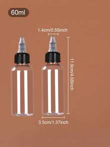 1pc/2pcs/3pcs 10ml/20ml/30ml/50ml/60ml/100ml Essential Oil Refillable Dropper Bottles, Squeeze Dropper Bottles, Clear Pointed Tip Dispenser Bottles - Clear - View 20