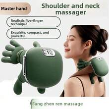 Best-Selling Simulated Human Hand Neck Massager, Oblique Shoulder & Neck Massage Device, Trapezius Muscle Neck Massager With Heat Therapy - View 5