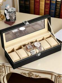 真皮手表盒、手表收纳盒、手表展示盒、可拆卸手表盒、手表及手链组合盒 - 彩色 - 查看 1