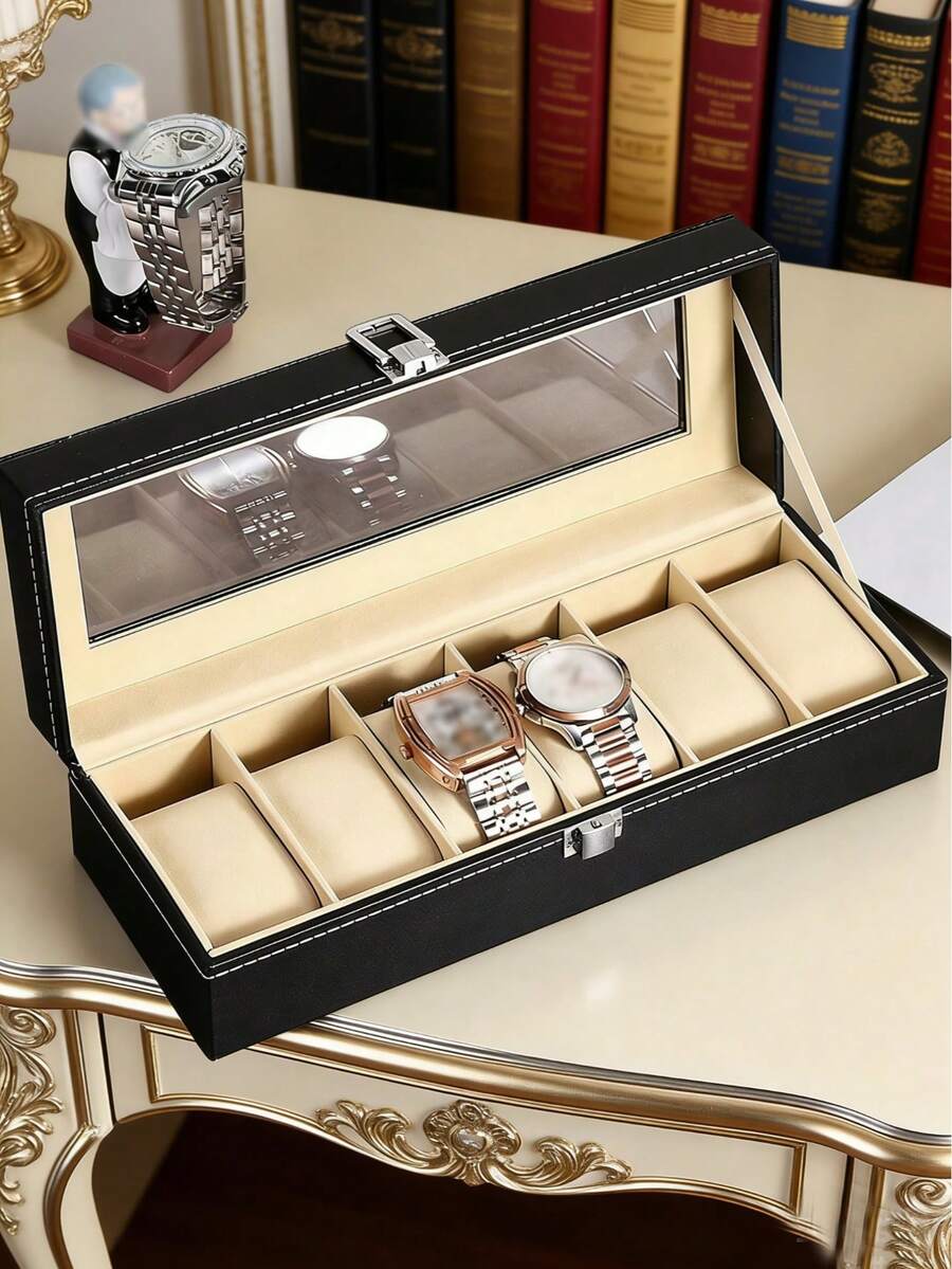 真皮手表盒、手表收纳盒、手表展示盒、可拆卸手表盒、手表及手链组合盒 - 彩色 - 查看 1