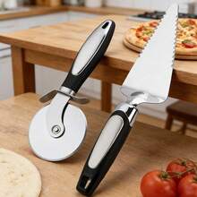 Bộ dao cắt và thìa xới pizza bằng thép không gỉ chất lượng cao, lưỡi sắc bén, dễ vệ sinh. - Nhiều màu - Xem 7
