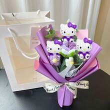 profumo di rose per la Festa della Mamma, profumo artificiale, regalo creativo a maglia per la Festa della Mamma, profumo per San Valentino, decorazione per matrimoni, decorazione da scrivania, regalo di compleanno adatto per le migliori amiche - Multicolore - Visualizzare 4