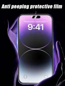 3pcs Matte Privacy Screen Protector, Frosted Texture, Protect Privacy, Anti-Glare, Compatible With IPhone11/12/13/14/15/16/17 Series - Black - View 3