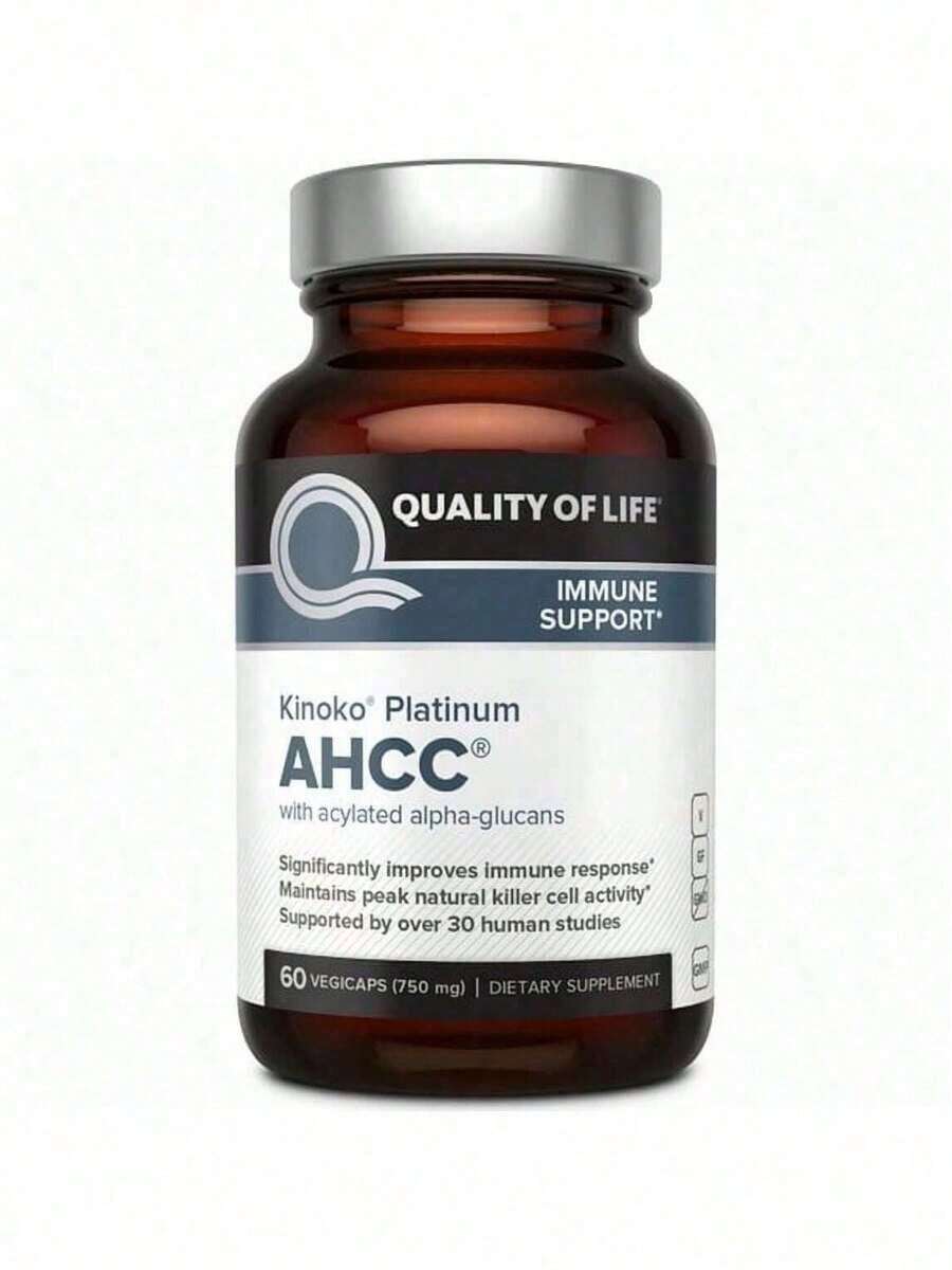 Natural AHCC Veggie Capsules, 750mg X 60 - Daily Immune Wellness - 1 - Xem 1