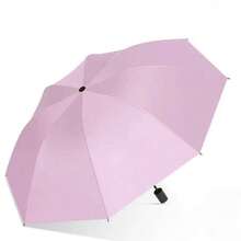 1 chiếc ô cỡ lớn, mở bằng tay, lớp phủ màu đen chắc chắn, ô che nắng gấp gọn chống gió, phù hợp cho cả nam và nữ. - Nhiều màu - Xem 13