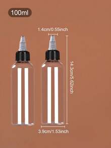 1pc/2pcs/3pcs 10ml/20ml/30ml/50ml/60ml/100ml Essential Oil Refillable Dropper Bottles, Squeeze Dropper Bottles, Clear Pointed Tip Dispenser Bottles - Clear - View 22
