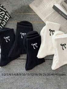 40双/30双/24双装男女通用舒适运动袜，男士长袜适合运动和训练，女士长袜适合休闲和商务穿着，防臭、吸湿排汗、轻便舒适，适合秋冬季节，20双/10双/8双/6双/4双/2双套装，秋季 - 彩色 - 查看 11