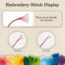 1件 15*15cm/5.9*5.9in-20*20cm/7.9*7.9in 花中鹿刺繡套件，DIY手工刺繡組，適合成人初學者，居家禮物，女性縫紉禮物，包含使用說明書、印花布料、刺繡框、針與線 - A - 查看 8