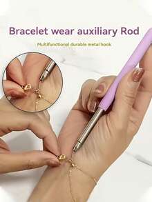 不锈钢首饰工具 - 多功能手链项链钩，符合人体工学的手柄设计，耐用的金属扣环，易于开合，适用于手链、项链、耳环和各种首饰。 - 多色 - 查看 5