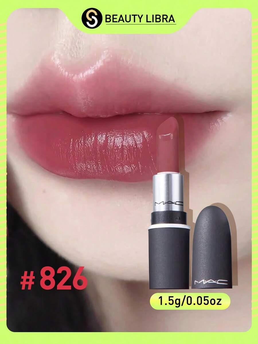 MAC 柔滑哑光唇膏,持久不晕染 - #826 - 查看 1