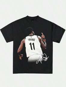 Exclusive Designed Basketball Graphic T-Shirts Premium Grade Heavyweight Tees Rap Basketball Y2K Vintage Pure Single-Sided Printed Round Neck Short Sleeved T-Shirt T Shirt Vintage Shirts Graphic Tees Street Life Men Funny Shirts Halloween Fgift,Printed & Shipped In USA Men Graphic T Shirts |   Men's T-Shirts |   Graphic Tee Mens Clothes Cheap Black Graphic Shirt - 黑色 - 查看 9