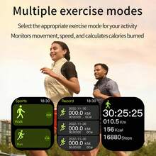 Smartwatch che combina stile e funzionalità: display HD da 1,9", attivazione dello schermo con movimento del polso, chiamate Bluetooth e giochi casual divertenti. Con contapassi reale, varie modalità sportive e costruzione in materiale, è il compagno perfetto per l'uso quotidiano e l'attività fisica per tutti. - Visualizzare 5