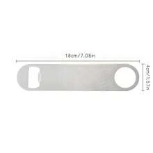 1 Piece Personalized Stainless Steel Bottle Opener, Laser-Engraved Bottle Opener, Wedding Gift, Groomsmen Gift, Wedding Bottle Opener, Men's Birthday Gift, Employee Gift, Party Favor - Multicolor - View 2