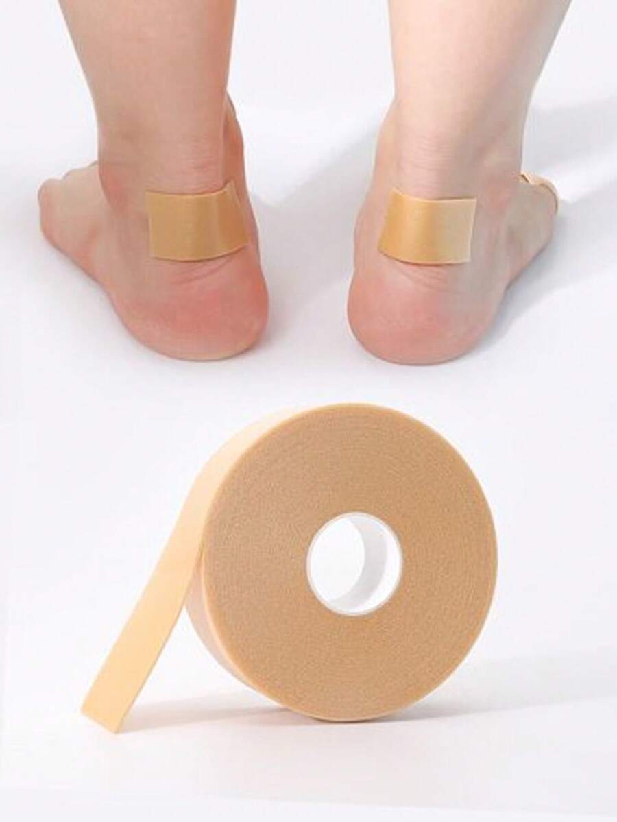 1/2/3 Rolls Blister Plasters, Foam Adhesive Tape For Heel Friction, Foot Care Blister Pads To Reduce Pain From Friction, Suitable For Women's High Heels, Flats, And Men's Sneakers, Daily/Back To School/Holiday Gift