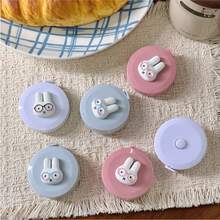 1pc Cartoon Mini Rabbit Soft Ruler, Round Portable Leather Soft Ruler, Can Be Used To Measure Bust, Waist And Hip, Clothing Size Measuring Tape - A - View 7