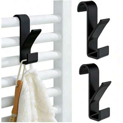 Bộ 3/2/1 móc treo đa năng cho phòng tắm, móc treo khăn đa dụng, dùng để treo khăn tắm, quần áo, băng đô, tiết kiệm không gian cho phòng tắm và tủ quần áo, dễ sử dụng, có thể di chuyển, móc treo ray, móc phẳng, móc treo phòng tắm.