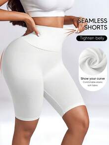 Suprenx Women's Slimming Shaping Shorts, Tummy Control, Butt Lifting, Semi-Sheer - White - View 5