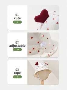 Infant Sun Hat, Cute Fisherman Bucket Hat For Baby Girls And Boys, Sun Ion Cap Suitable For 3-15 Months, Spring/Autumn Season - 1PC - View 9