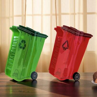 1pc New Funny Trash Can Shaped Hair Claw Clip, Creative Design Hair Claw Hair Accessory Summer Beach Hair Clips