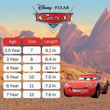 Disney Cars  LightUp Boys' Sneakers (Toddler Sizes 6-10/ Little Kid Sizes 11-12) - Đỏ - Xem 8