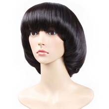 Svamphuvudperuk med innerknappar Popo-huvud Modeperuk - Multifärgad - Visa 9