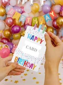 3个彩色闪光生日红包，生日快乐现金礼包信封，生日派对小礼物，礼品包装袋，生日红包卡，家居装饰，桌面装饰，生日装饰，生日礼物，生日派对用品 - 多色 - 查看 7