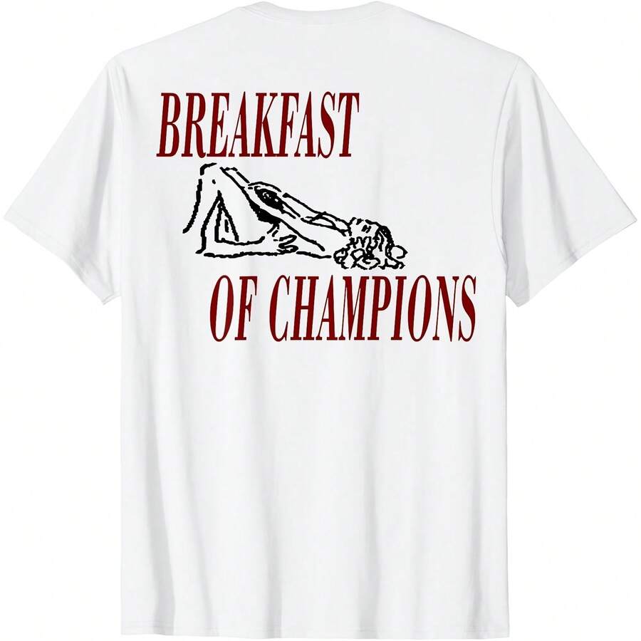 Breakfast Of Champions Official T-Shirt - White - View 1