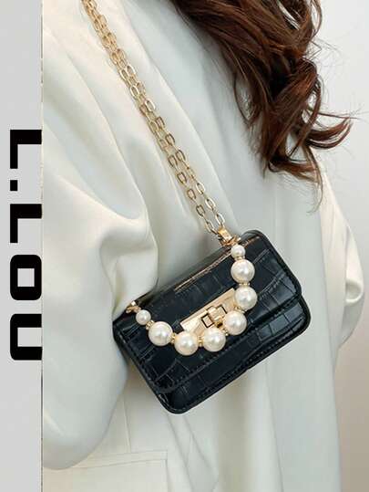 New Spring/Summer Minimalist Small Square Bag, Stone Texture Fashion Crossbody Shoulder Bag, Solid Color Versatile For Women