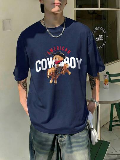  Fractyr 男士时尚休闲街头摇滚说唱宽松短袖T恤 | 龙、花、面具印花 | 精致设计 | 春夏新品 | 基本款，百搭易穿，棉质触感 | 送朋友的完美礼物 | 展现你的独特个性