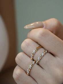 1pc S925 Sterling Silver Unique Design Twisted Ring, Suitable For Daily Wear, Vacation, Fashionable & Exquisite Gift - Mahua - View 5