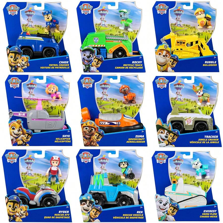 Spin Master 汪汪队立大功玩具车，附带可收藏人偶，环保儿童玩具，适合3岁及以上男孩女孩 - 彩色 - 查看 1