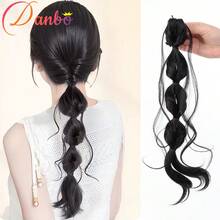 Kẹp tóc đuôi ngựa bằng sợi tổng hợp dệt thủ công sang trọng, kiểu tóc đuôi cá, tết xoắn, buộc thấp, kiểu tóc lười biếng, kẹp chắc chắn phù hợp với mọi loại tóc. - Nhiều màu - Xem 11