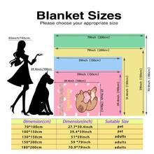 1pc Customizable Capybara Blanket - Soft, Comfortable, Warm Personalized Blanket Suitable For Home, Office Or Camping - Perfect Gift For Family And Friends, Customized Blanket - Multicolor - View 5