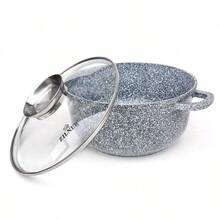 Olla cerámica-mármol de 6,8 L, esencial para la cocina - Ver 3