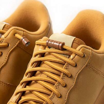 1双宽松免系鞋带，运动鞋带，经典时尚鞋带，休闲鞋带，男女通用，圆形鞋带，字母锁扣，弹性舒适，适用于滑板鞋、运动鞋、休闲鞋