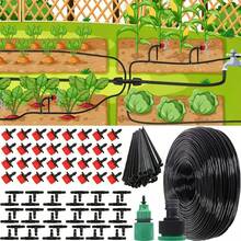 自动灌溉系统套件，配备 1/4 英寸塑料和欧式螺纹接头 - 重型设计，适用于盆栽植物、草坪、花园、农业滴灌和喷灌系统以及微型浇水设备 - 灌溉套裝 - 查看 10
