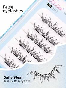 36片免胶蓝色泪滴假睫毛，大容量！无需胶水，自粘式垂坠蓝色泪滴假睫毛，单簇设计，无需胶水，新手也能轻松上手，轻松放大双眼，生动自然，即开即用。 - C - 查看 5