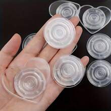 4/7个透明心形手机支架，带Logo设计，适用于移动设备 - 彩色 - 查看 4