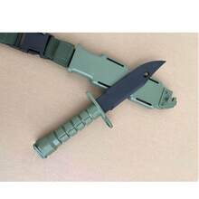 2pcs Realistic Fake Knife Toy Plastic Prop Costume Trick Blade For Halloween Fools Day Party Cosplay Joke Gadget Prank Gag - Multicolor - View 11